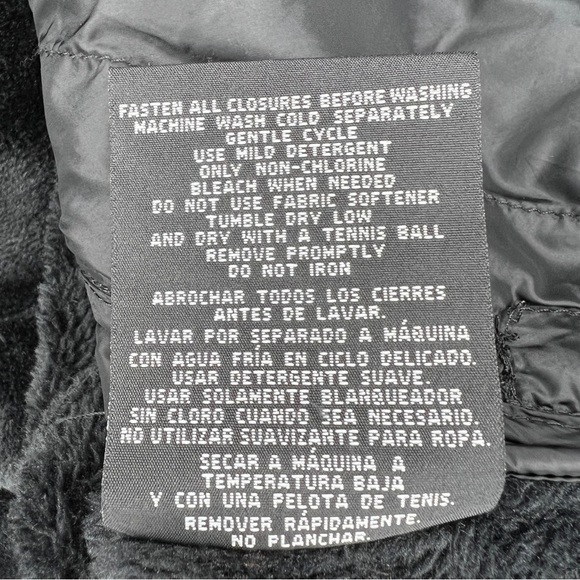 Small 32 Degrees Black Jacket Faux Fur Puffer Jacket Long Sleeve Down Feather - Picture 10 of 10